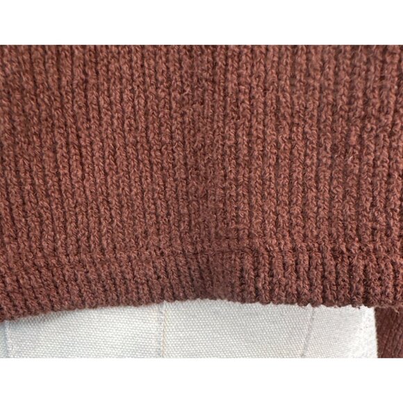2/$30 ZARA Small Trafaluc Womens Brown Knit Crop Sweater - Picture 6 of 11